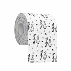 Funny Printed Toilet Paper Roll Novelty Birthday Gift Party Decoration