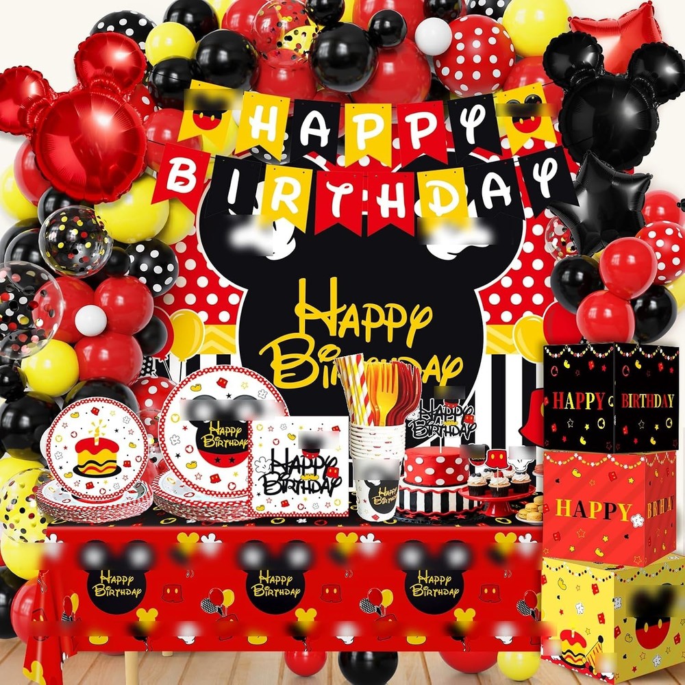 Mickey Mouse Happy Birthday Party Decorations Set NEW
