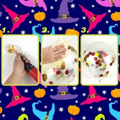 ZXSWEET Wizard School Balloons Party Decorations Red Golden Glitter Dot Circle