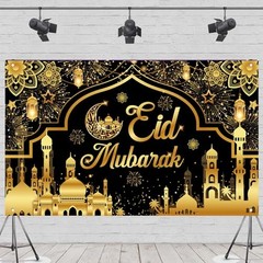 Eid Mubarak Decorations Backdrop Ramadan Kareem Photo Booth Backdrop Eid