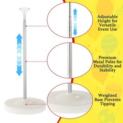 Carnival Balloon Column Stand Kit Carnival Theme Party Decorations with 123 C…