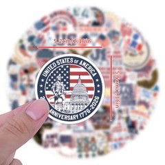 56Pcs Patriotic Themed Stickers for the 250th The Us 250th Anniversary