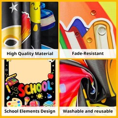 Back to School Photo Booth Props Frame Decorations Colorful