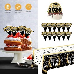 Black and Gold Graduation Decorations 2026 Class of 2026 – Includes 32 Inch 2026