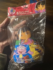 2012 Dora The Explorer Birthday Supplies: Hats, Diego Balloons, Thank You Cards