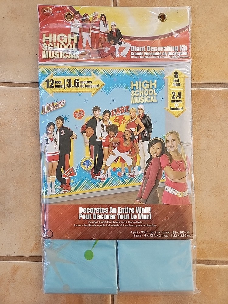 High School Musical Giant Decorating Kit For An Entire Wall 12’ Long New