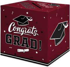 9″ 2026 Graduation Card Box Gift Money Holder Congrats Grad Party Table Decor