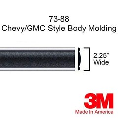 1973-1987 Chevy GMC Black Side Body Trim Molding C10, C20, C30, K10, K20, K30,