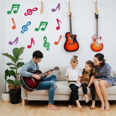 40 Pcs Multi-Color Music Notes Cutouts – Perfect Party Decor for All Occasions