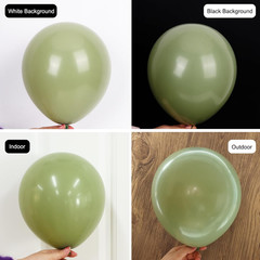 Sage Green Balloons 129Pcs Different Sizes 18 12 10 5 Inch, Olive Green Latex Ba