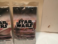3 X Star Wars Party Decorations Tablecover lot set. 54″ X 84″.