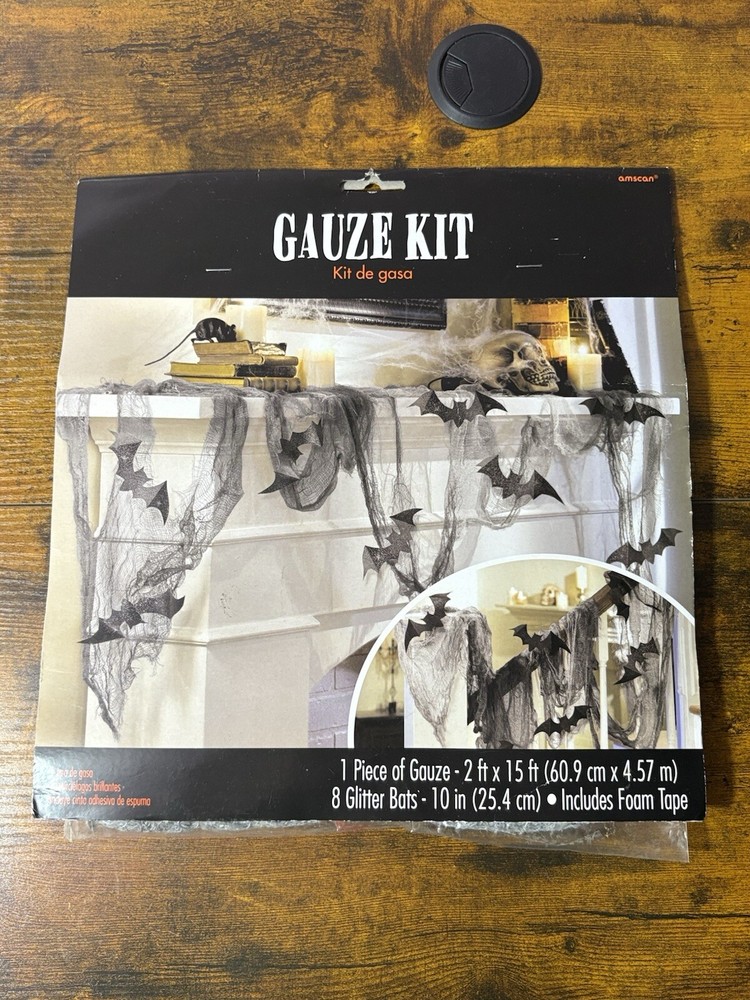 Glitter Bat & Gauze Kit Halloween Party Decorations