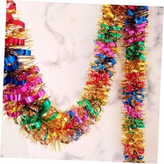 33Ft Christmas Tinsel Garland Shiny Thick Tinsel Decor Xmas Tree Colourful 2