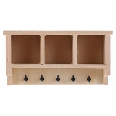 Living Room Miniature Shelf Dollhouse Wall Mounted Organizer Nursery Diorama