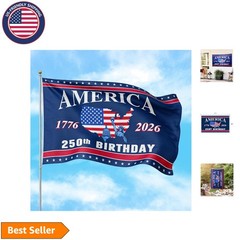 Classic 250th Anniversary 3×5 Ft American Flag – Perfect for Indoor/Outdoor Use