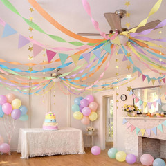 Frienda 14 Pcs Pastel Party Decorations Set 492 ft Colorful Crepe Paper Streamer