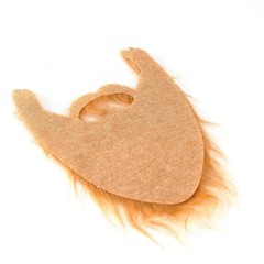 FAKE BEARD AND MUSTACHE COSTUME SET BROWN HALLOWEEN PARTY FESTIVAL ACCESSORY