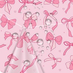 3 Pack Pink Birthday Bow Party Decorations Tablecloths, Large Size 54 X 108 Inch