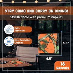 Vibrant Camouflage Party Plates Set – Camo Theme Decorations