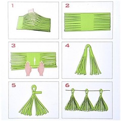 AIM & GGKK Black,Red and Yellow Tassel Garland Banner Tissue Paper Tassels fo…