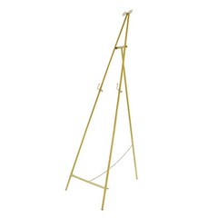 Luxury Gold Bow Display Easel Stand Elegant Metal Floor Standing Frame Holder