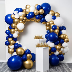 FOTIOMRG 110Pcs Royal Blue Balloon Garland Arch Kit, 18 12 10 5 Inch Royal Blue