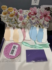 Floral Paper Vase Party Decoration Set DAMAGED BOX