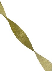 -Made Red and Gold Metallic Crepe Paper Streamers