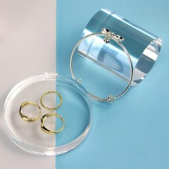 Clear Polished Acrylic Cube Cylinder Round Photo Props, Transparent Solid Acryli