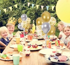TONIFUL 2 Set Table Centerpiece Balloons Stand Kit Include 16 Silver Gold Lat…