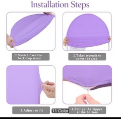 1pc 6ft Beautiful And Atmospheric Party Decoration Arch Support Fabric ( Cover