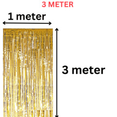 2M-3M FOIL FRINGE TINSEL SHIMMER CURTAIN DOOR WEDDING BIRTHDAY PARTY DECORATIONS