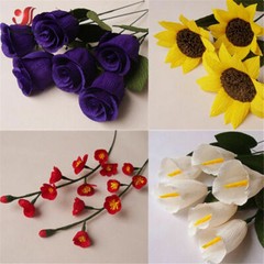 9.8″x8ft Crepe Paper Roll Handmade Flowers Wedding Birthday Party Decoration DIY