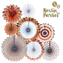 Rose Gold Birthday Decorations Party Decoration Set Confetti Balloons 28pc