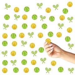 Green Glitter Tennis Ball Racket Confetti Table Scatter Sports Party Decor