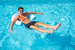 Sun Chair Pool Float For Adults Tanning Inflatable Lounger Beach River Lake Raft