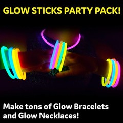 Ultra Bright Glow Sticks Bulk Party Supplies 400 Pack – 8″ Glow in the Dark L…