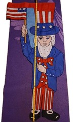 Patriotic Cookout Party Set Plates, Napkin, VA Flag Picks, Uncle Sam, Sign, More