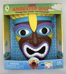 2006 Talking Tiki Face Mask Moving Eyes Motion Activated Luau Animated See Video
