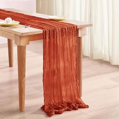 Cheesecloth Table Runner – 10ft Boho Gauze , Bridal Shower Decorations, Wedding