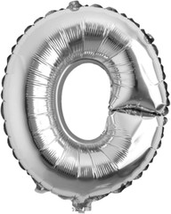 16″ Inch Single Silver Alphabet Letter Number Balloons Aluminum Hanging Foil Fil