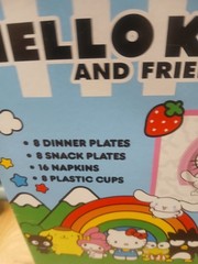 Hello Kitty and Friends Multicolor Tableware Party Kit for 8 Guests – 40 Pieces