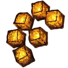 Set of 12 Functional LED Ice Cube Party Supply Water Activated Wine Decorations