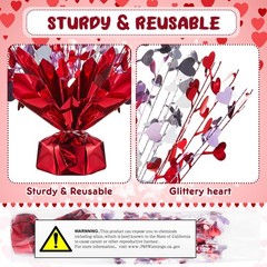 Juexica 6 Pcs Valentines Table Centerpieces Heart Burst Valentine Table