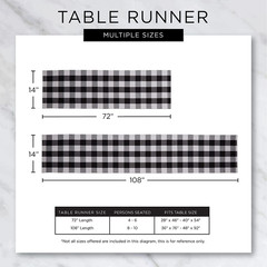 Halloween Party Tabletop Decor, Reusable & Machine Washable Cotton Fabric, Table
