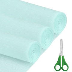 Crepe Paper Roll 17 In x 8.2 Ft 3 Rolls Azure Blue DIY Flower Making Set