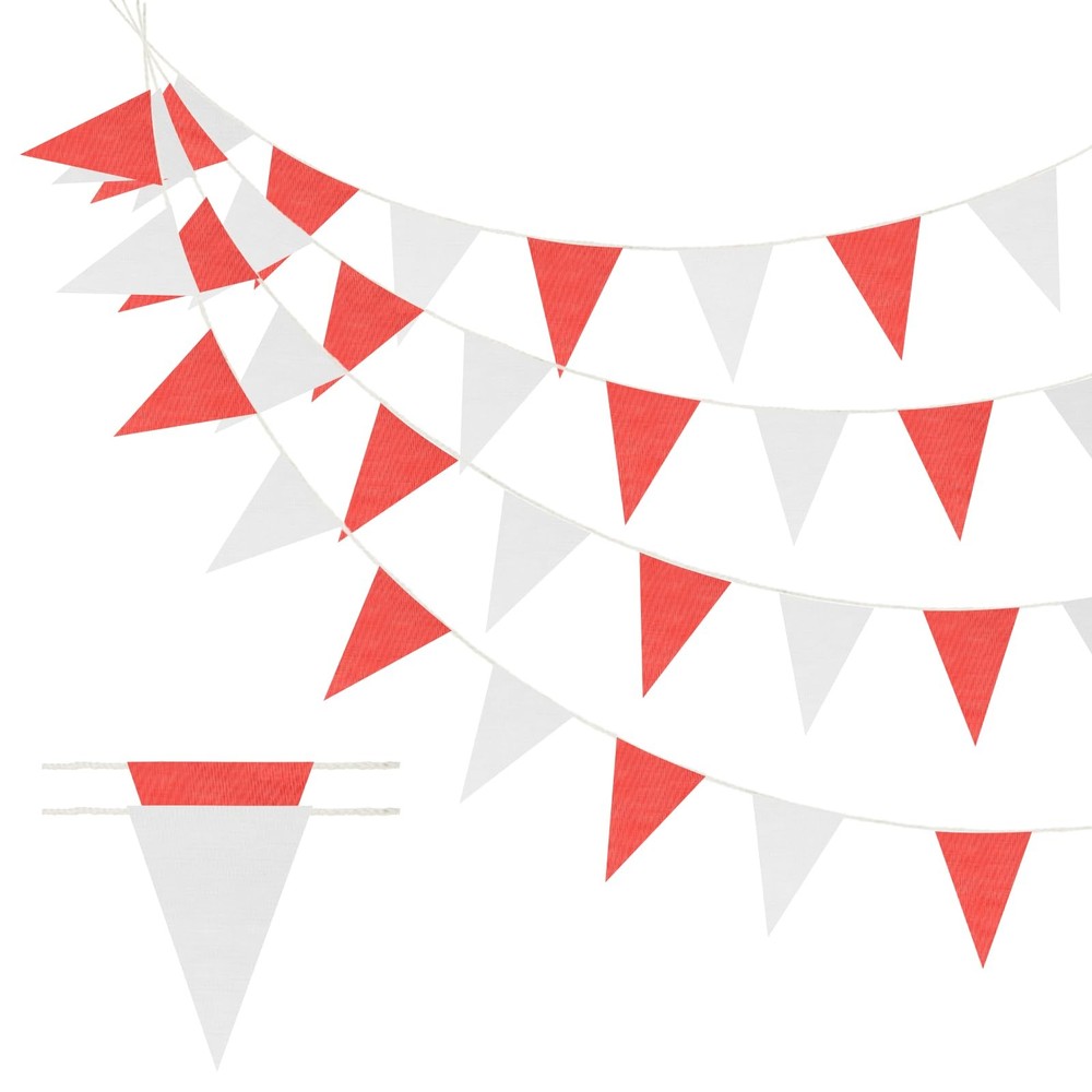 Pennant Banner Flags Triangle Banner Flags Garland Pennant String with Rope -…