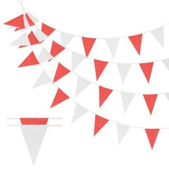 Pennant Banner Flags Triangle Banner Flags Garland Pennant String with Rope -…
