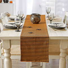 Halloween Party Tabletop Decor, Reusable & Machine Washable Cotton Fabric, Table