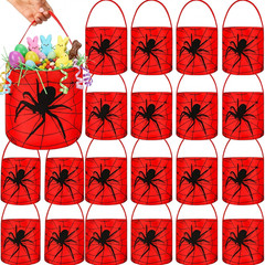 24 Pcs Halloween Spiderweb Buckets Bulk Spiderweb Birthday Party Decoration Fabr
